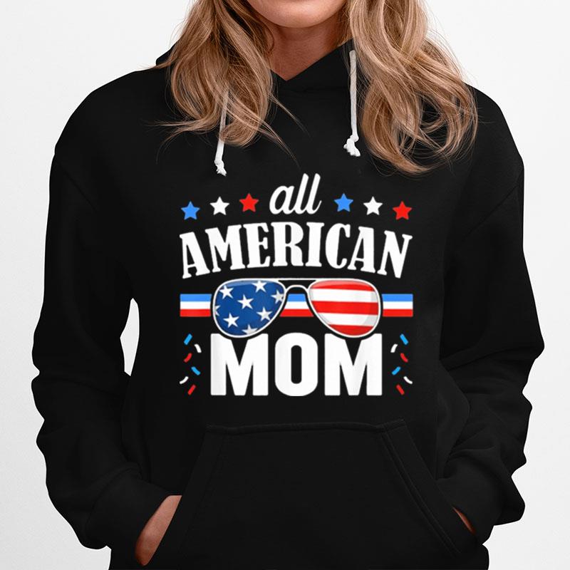 All American Mom 4Th Of July Usa Family Matching Hoodie