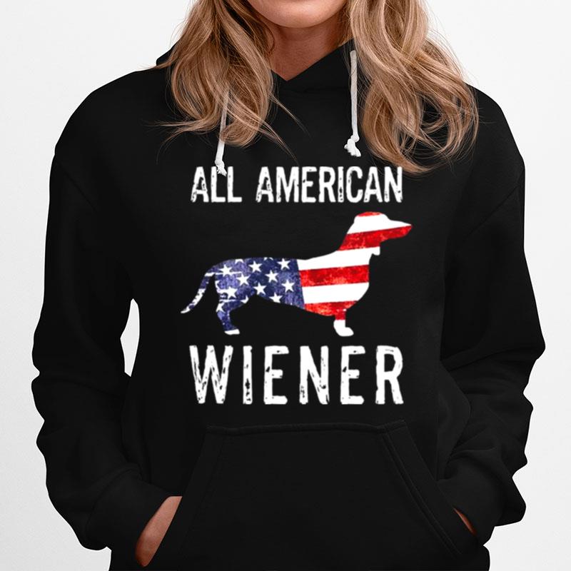 All American Wiener Dog Dachshund July 4Th T-Shirt