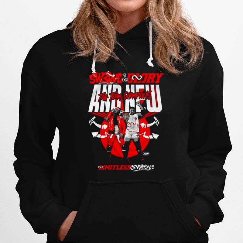 All Elite Wrestling In Our Glory And New Tag Team Champions Tees Shopaew Hoodie