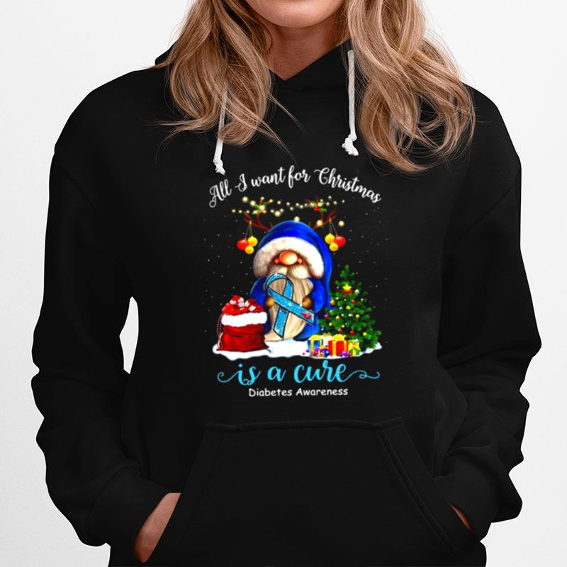 All I Want For Christmas Is A Cure Diabetes Awareness Sweater Hoodie