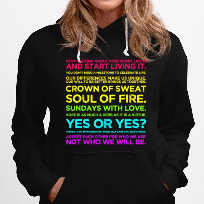 Ally Love Motivational Quotes Rainbow Text T-Shirt