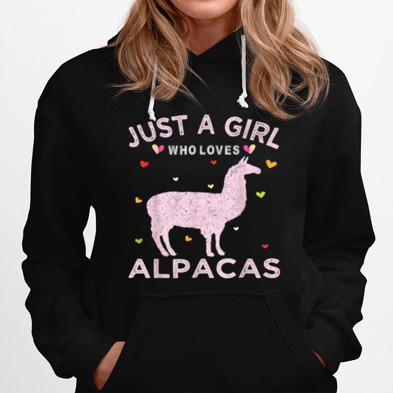 Alpaca Llama Just A Girl Who Loves Alpacas T-Shirt