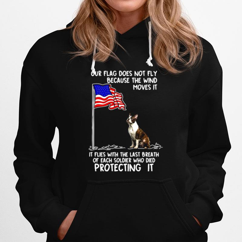 American Flag Boston Terrier Usa Soldier Died Gift For You T-Shirt