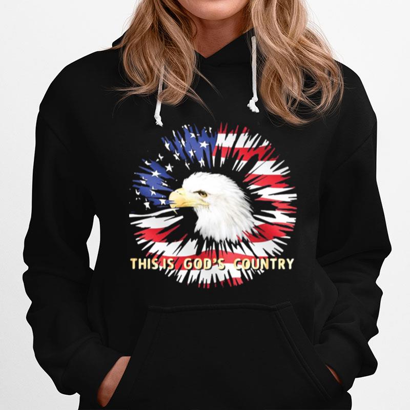 American Flag Eagle This Is Gods Country For Eagle Lover T-Shirt