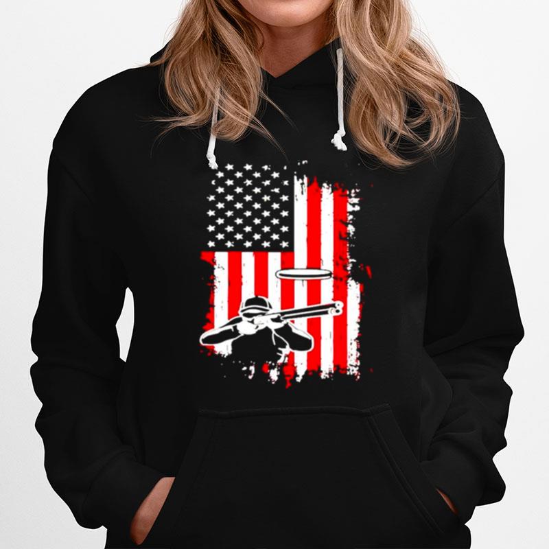 American Flag Skeet Shooting Hoodie