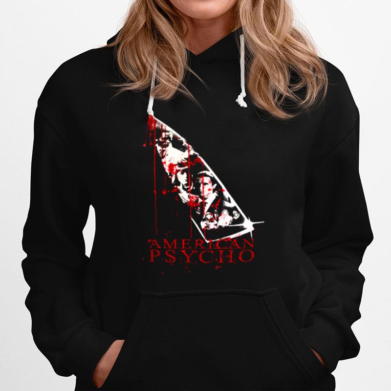 American Psycho Knife Movie Poster Black Halloween Hoodie