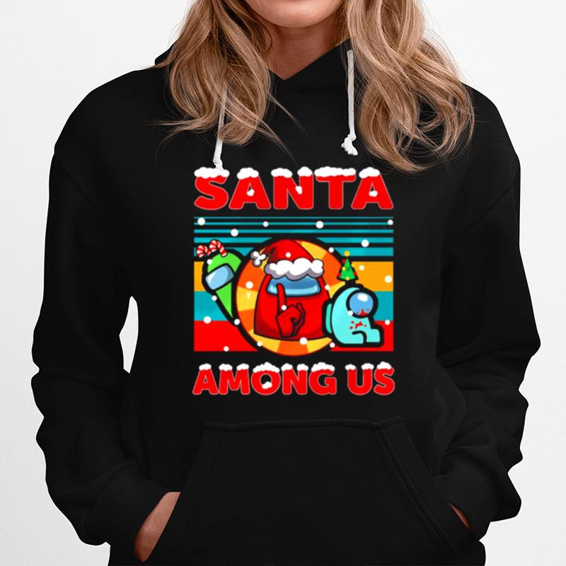 Among Us Santa Impostor Is Coming Vintage Merry Christmas T-Shirt