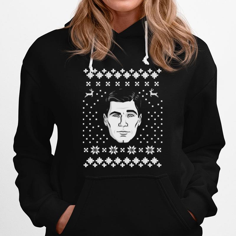 An Archer Christmas Pattern Design Hoodie