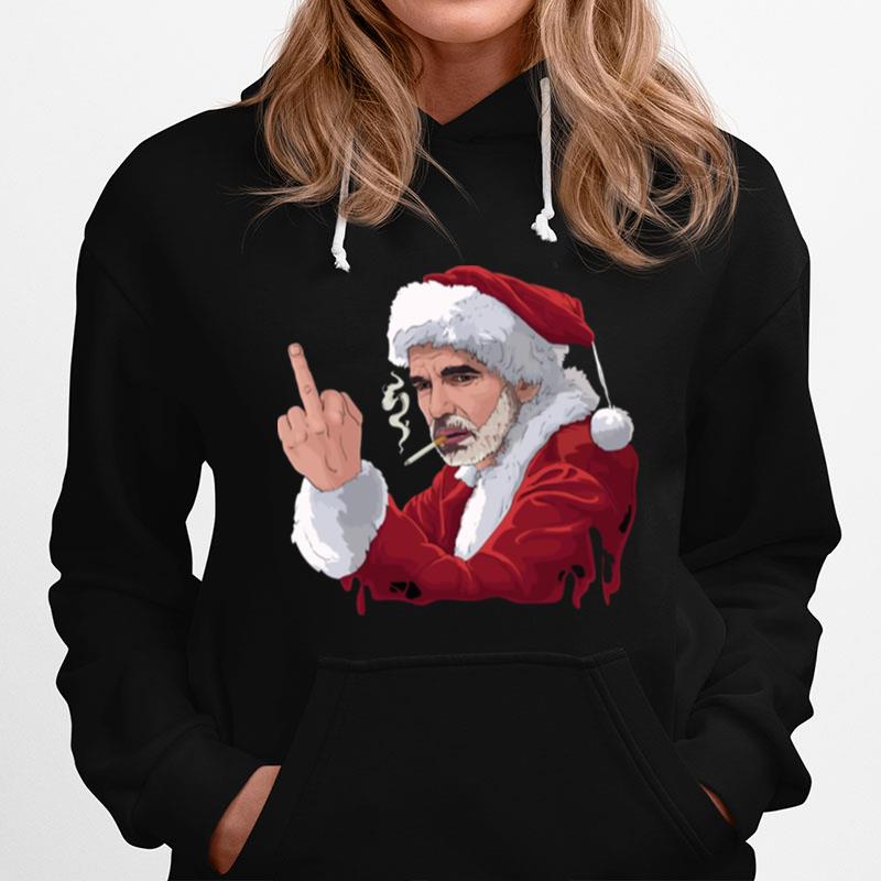 Animated Character In Bad Santa Funny Movie For Christmas Hoodie