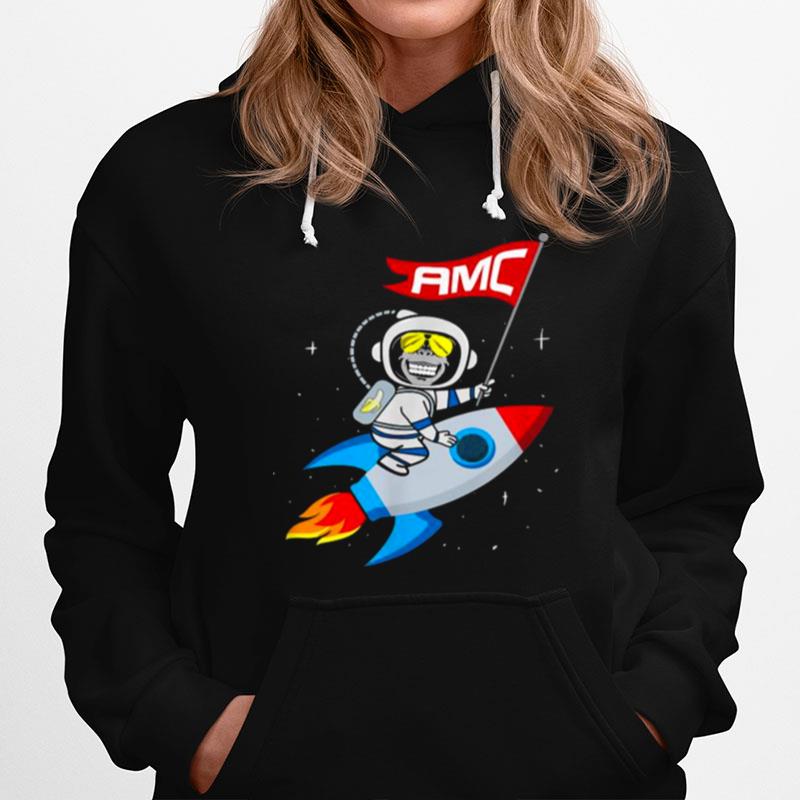 Apes To The Moon Amc Short Squeeze Hoodie