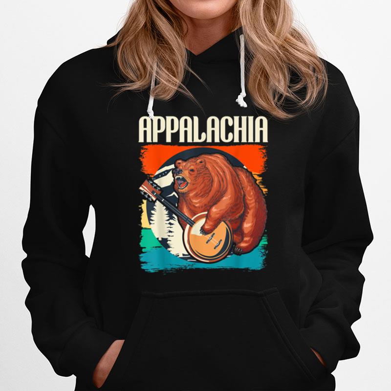 Appalachia Vintage Banjo Player Bluegrass Musician Hoodie