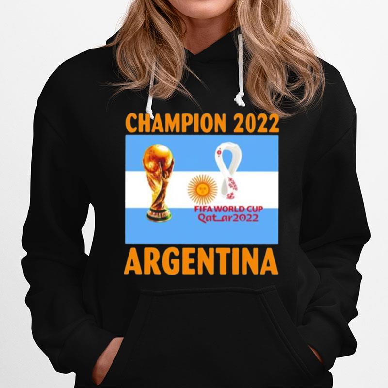 Argentina Champion 2022 World Cup Qatar 2022 Flag T-Shirt
