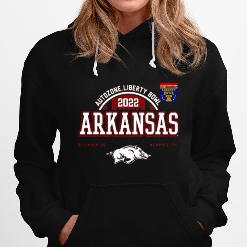 Arkansas Razorbacks Autozone Liberty Bowl 2022 Dec 28 Memphis Copy Hoodie