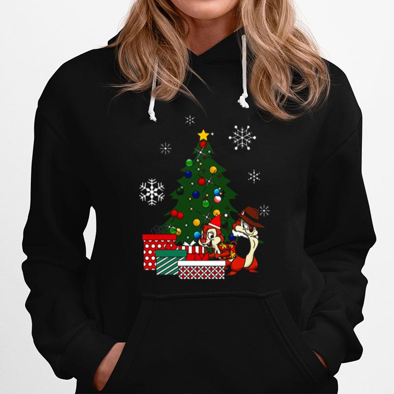 Around Christmas Tree Chip N Dale Hoodie