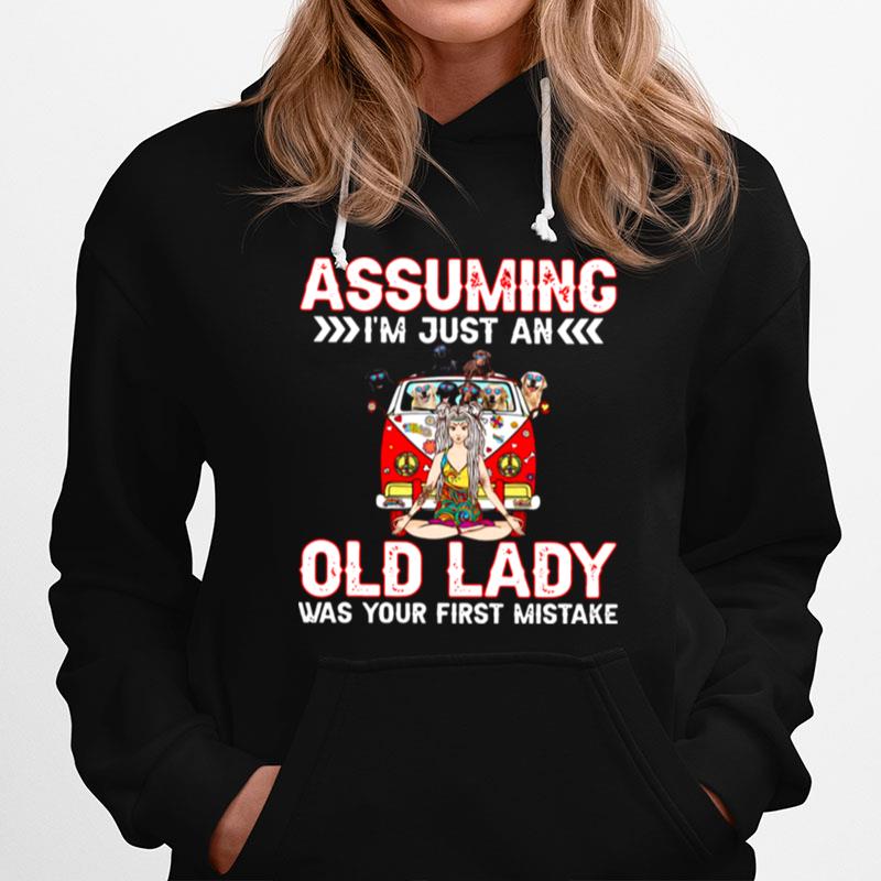 Assuming Im Just An Old Lady Was Your First Mistake Golden Retriever Hoodie