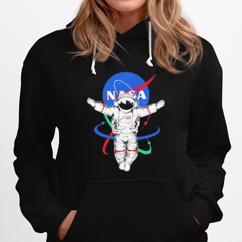 Astronaut In Space Nasa Logo Hoodie
