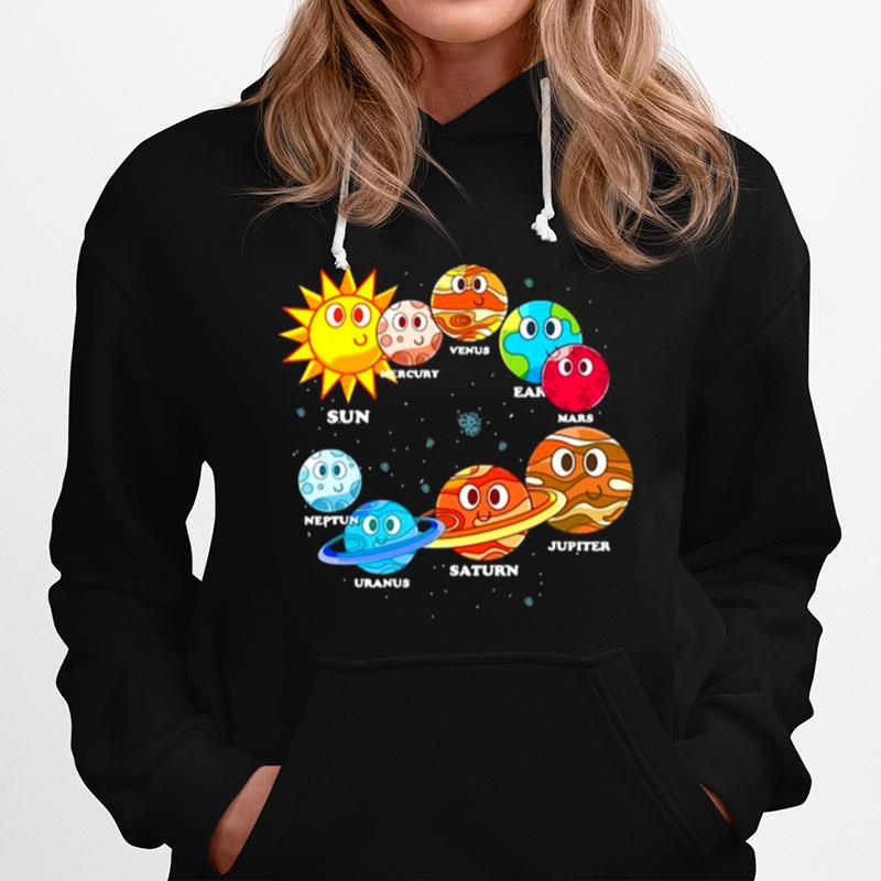 Astronomy Space Cute Planets Galaxy Universe Kids Science Hoodie