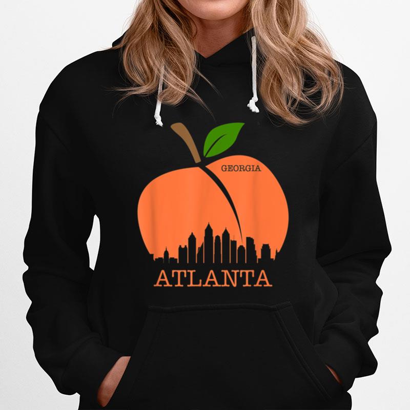 Atlanta Georgia Peach Skyline Hoodie