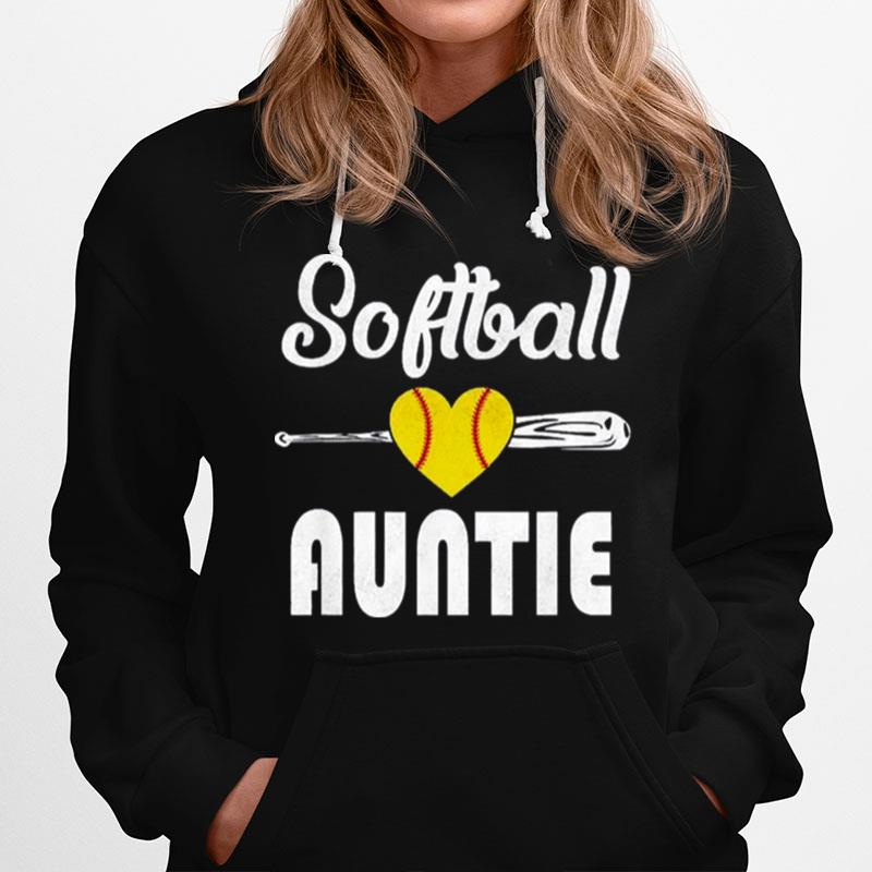Auntie Softball Mothers Day T-Shirt