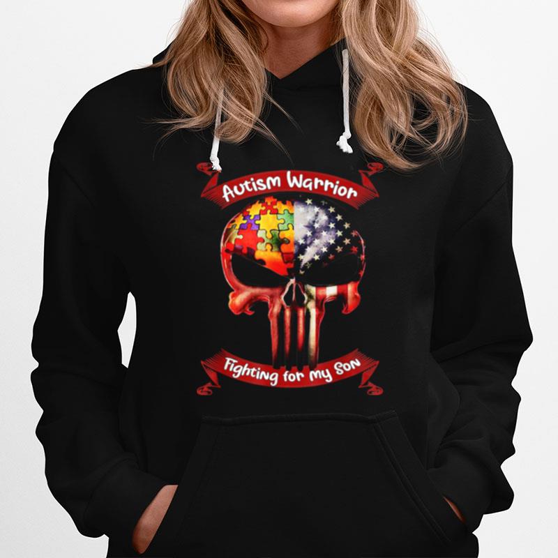 Autism Warrior Fighting For My Son For Mom Dad Parents Hoodie