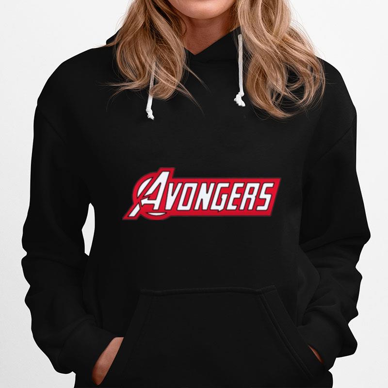 Avongers Logo Red Hoodie