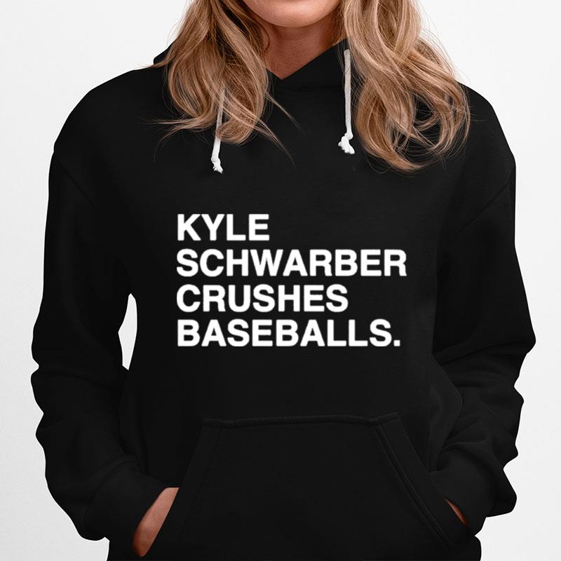 Awesome Kyle Schwarber Crushes Baseballs Hoodie