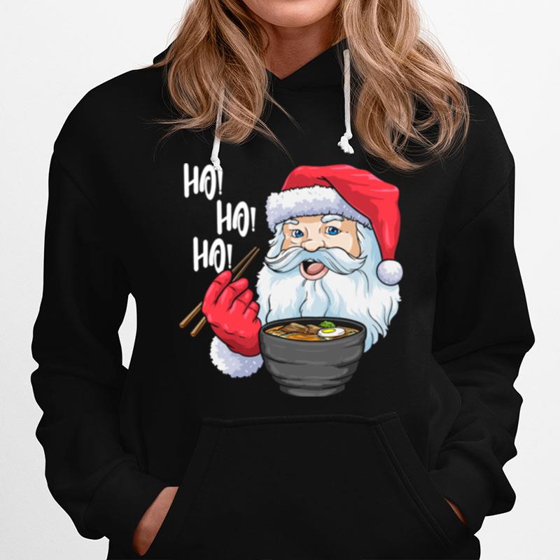 Awesome Santa Claus Eats Noodles Merry Christmas Hoodie