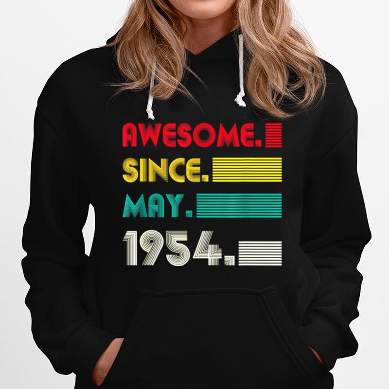 Awesome Since May 1954 67Th Birthday 67Years Old Boy Hoodie