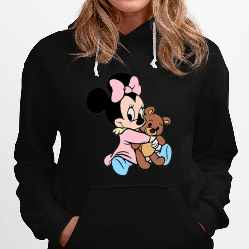 Baby Minnie Mouse And Her Teddy Bear Disney Hoodie