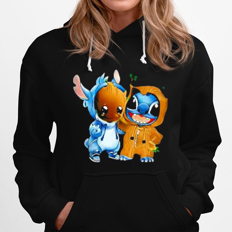 Baby Stitch And Baby Groot Friends T-Shirt