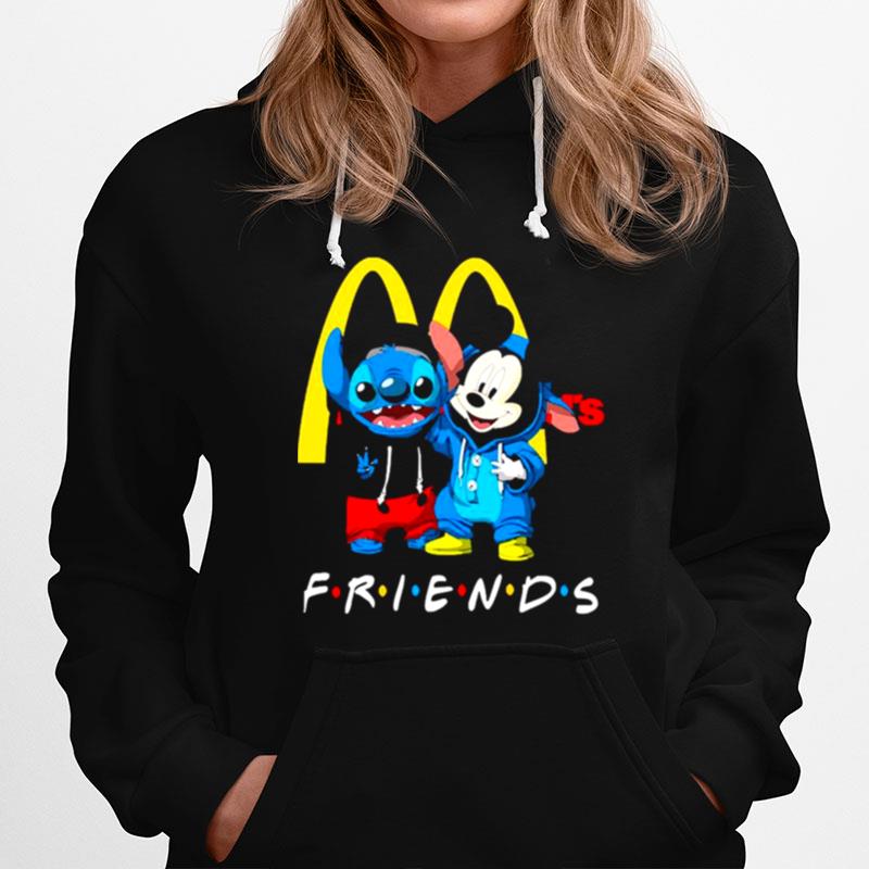 Baby Stitch And Mickey Mouse Mcdonalds Friends T-Shirt