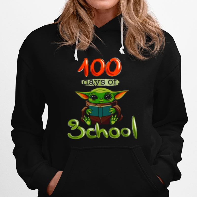 Baby Yoda 100 Days Of School Hoodie