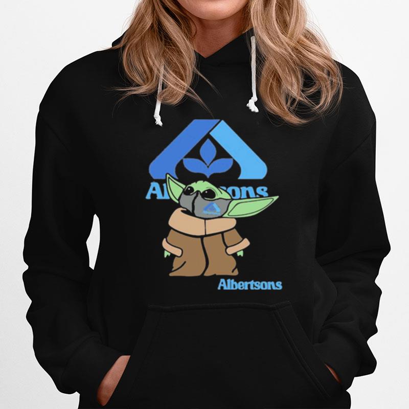 Baby Yoda Face Mask Albertsons Logo Hoodie