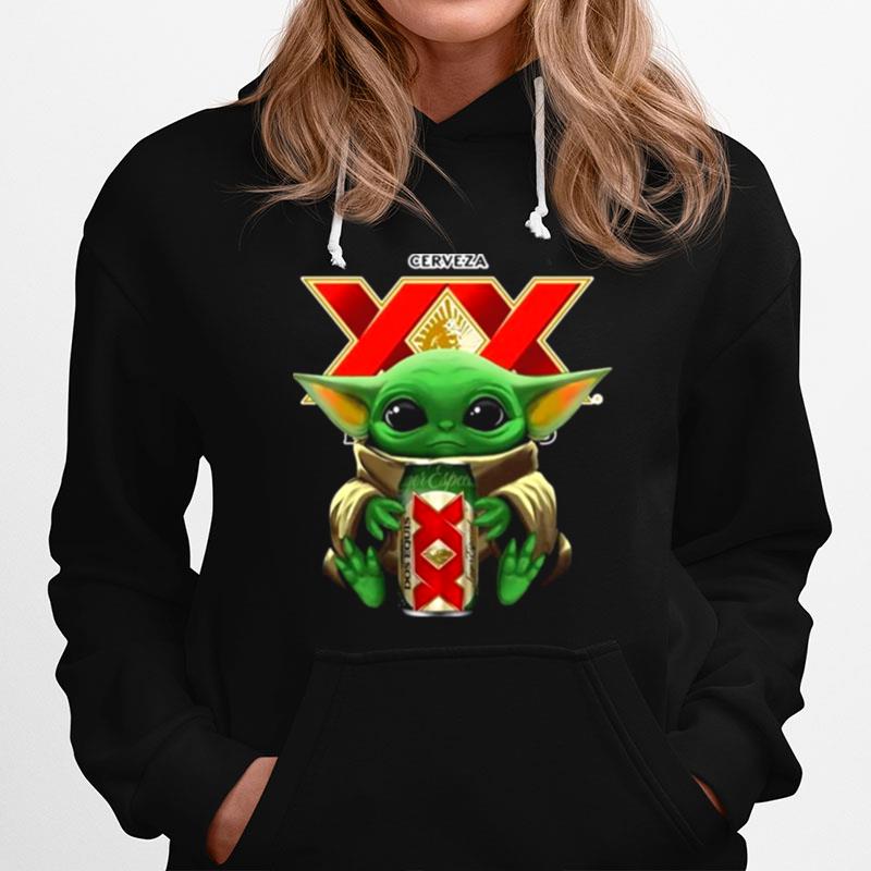 Baby Yoda Hug Cerveza Dos Equis Hoodie