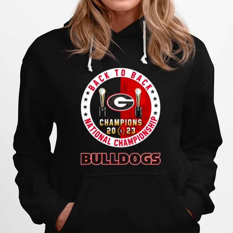 Back To Back 2023 National Champions Bulldogs Matchup Hoodie