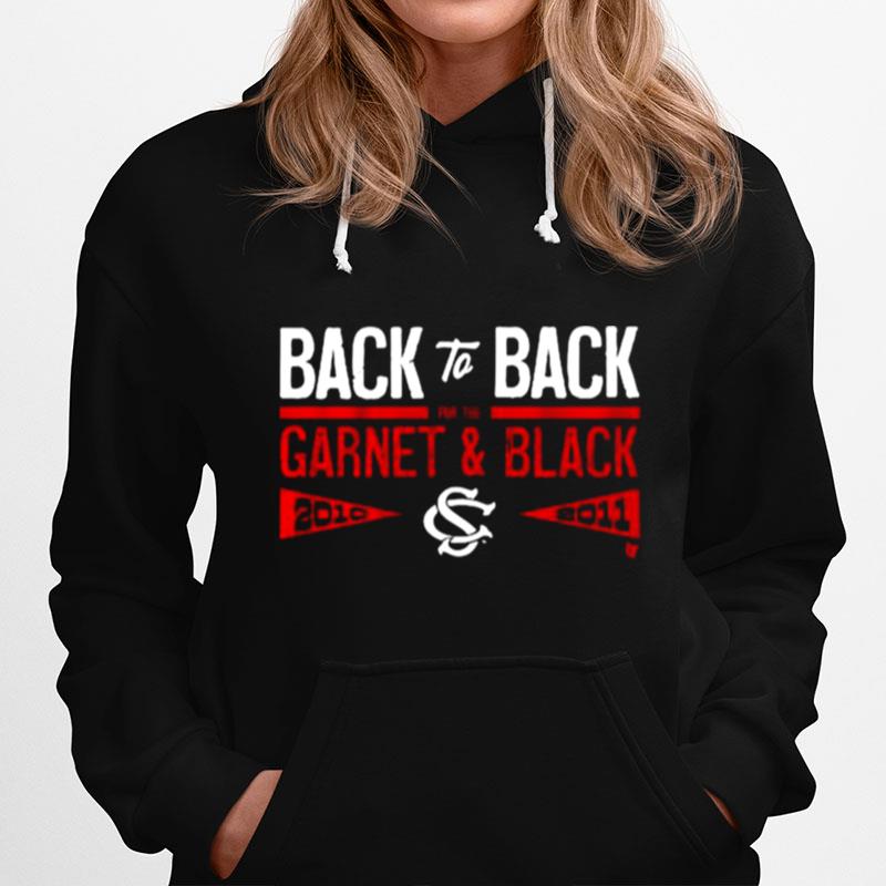 Back To Back For The Granet Black 2010 2011 Hoodie