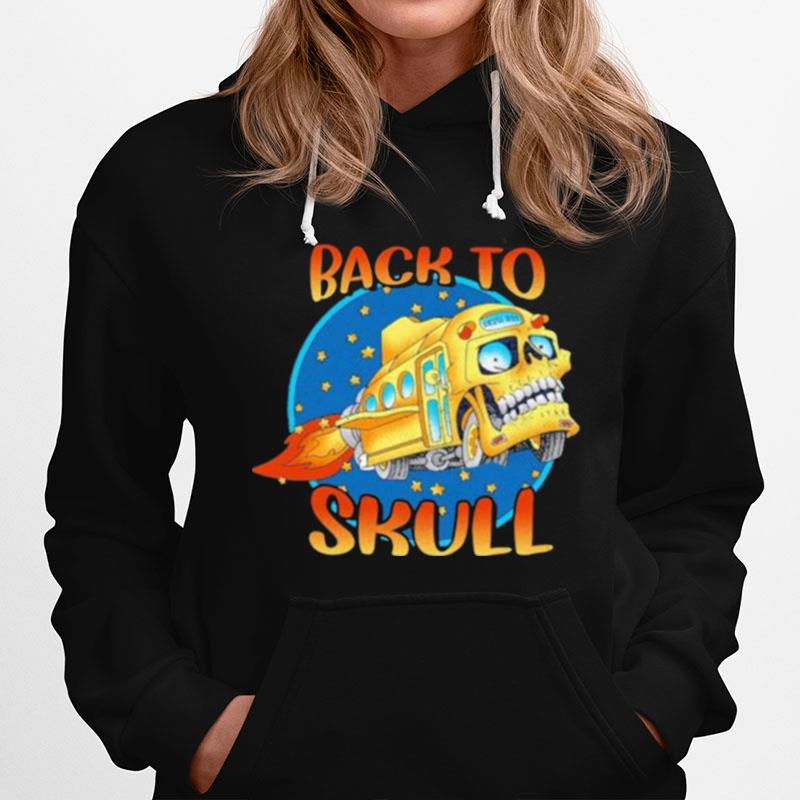 Back To School Skull Bus Hoodie