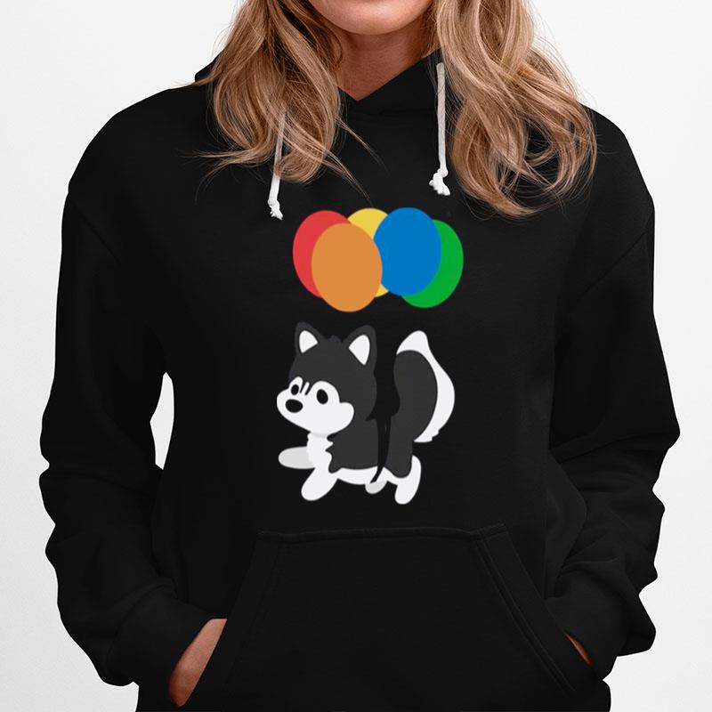 Balloon Husky Chibi Dog T-Shirt