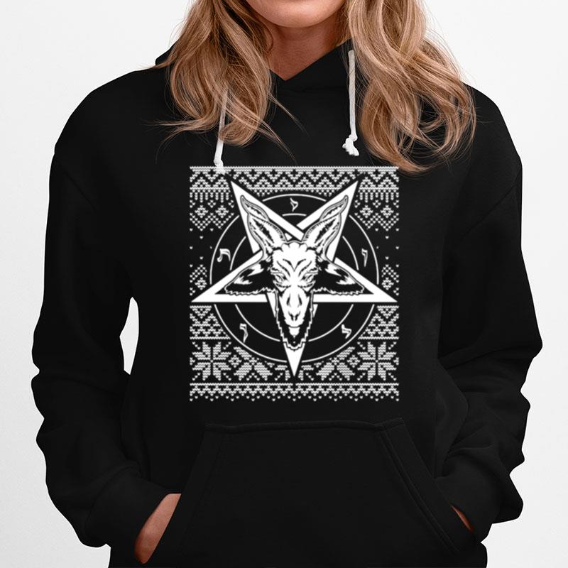 Baphomet Christmas Ugly Christmas Hoodie