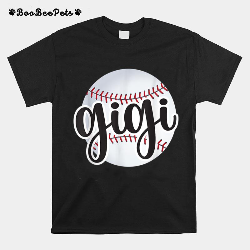 Baseball Gigi Baseball Fan Proud Baseball Grandma Gigi T-Shirt