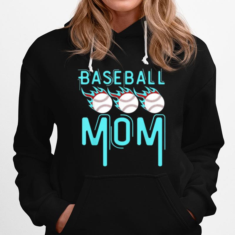 Baseball Mom Leopard Softball Mom T-Shirt