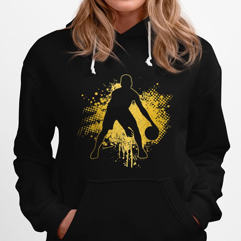 Basketball Vintage Bball Player Coach Sports Baller Hoodie