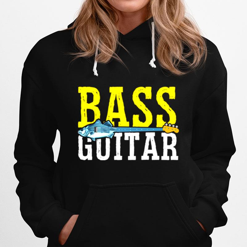 Bass Player Fishing Fisherman Guitar Musician T-Shirt