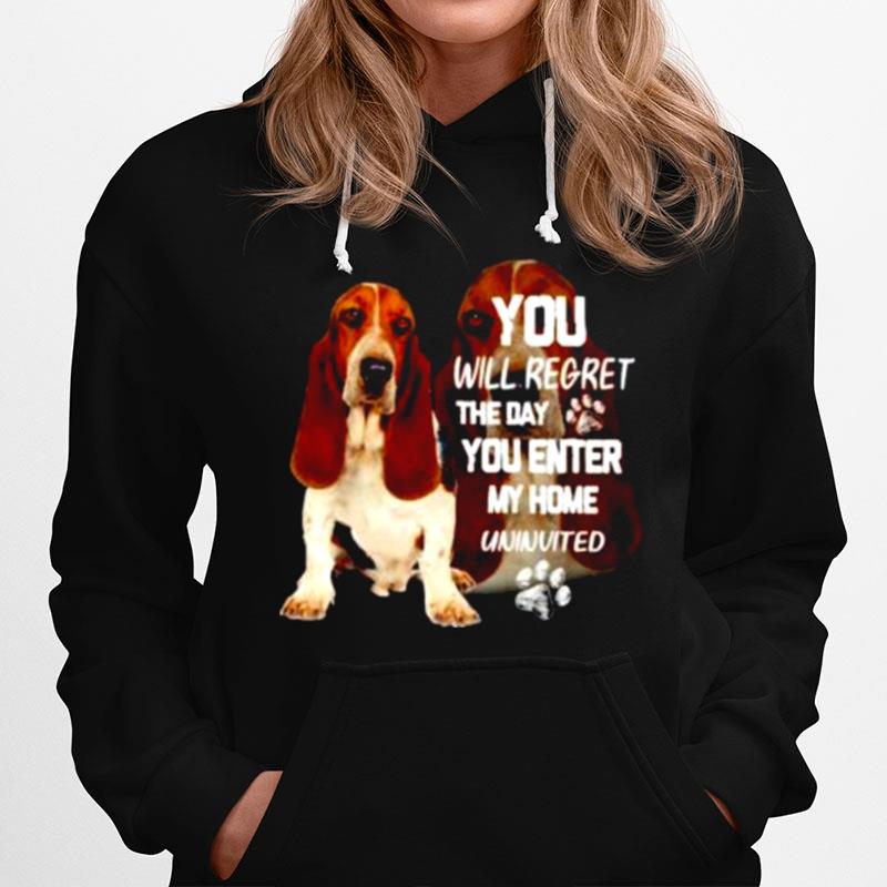 Basset You Will Regret The Day You Enter My Home Uninvited Hoodie