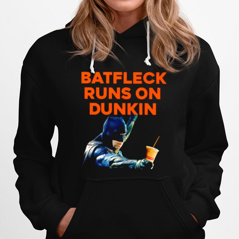 Batfleck Runs On Dunkin Batman Hoodie