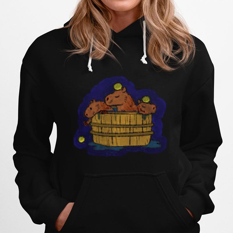 Bathing Time Capybara Onsen Hoodie