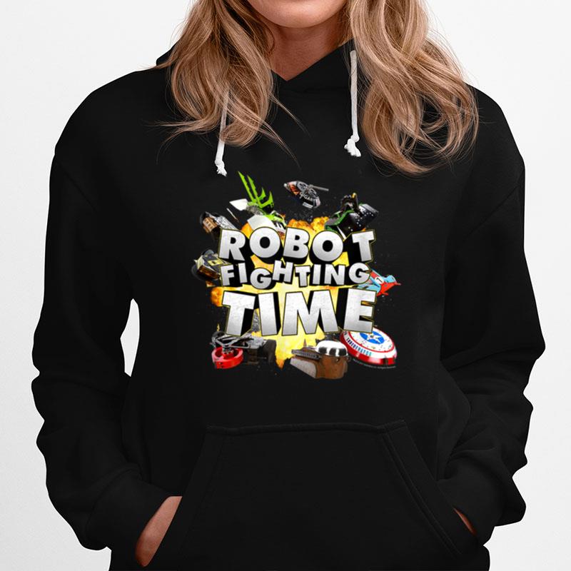 Battlebots Group Photo Explosion Robot Fighting Time Hoodie