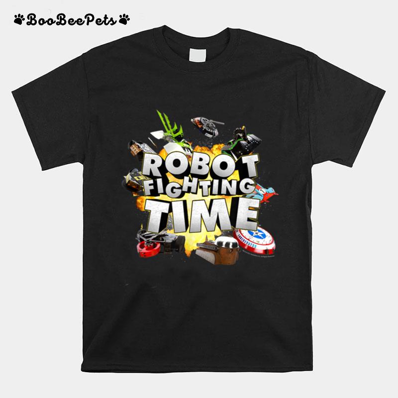 Battlebots Group Photo Explosion Robot Fighting Time T-Shirt