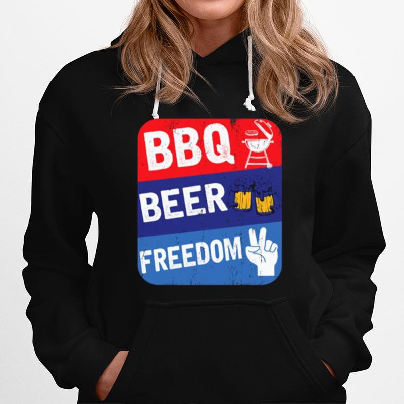 Bbq Beer Freedom Hoodie