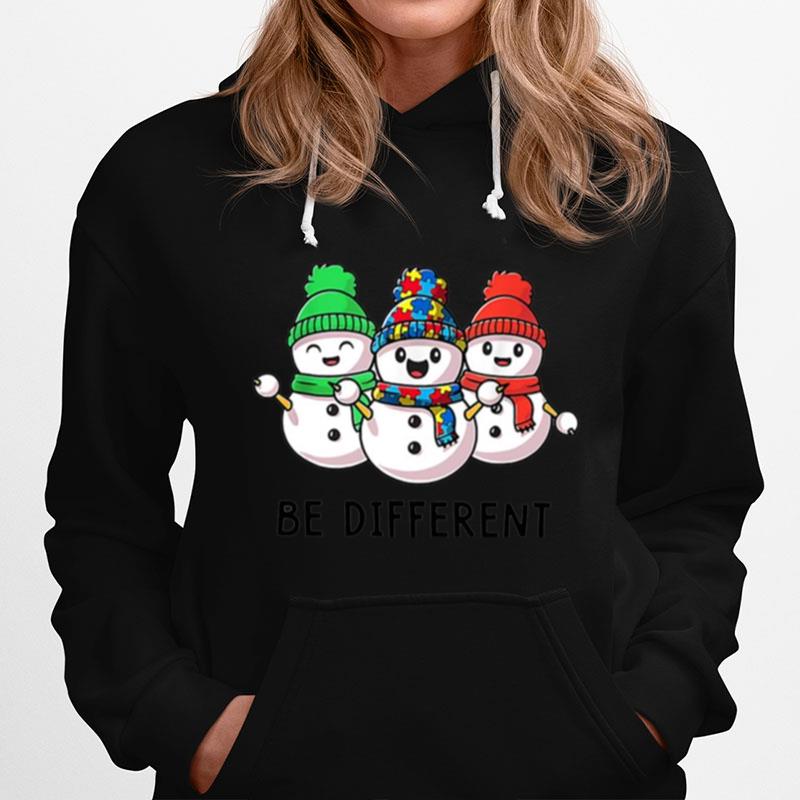Be Different Puzzle Snowman Christmas T-Shirt